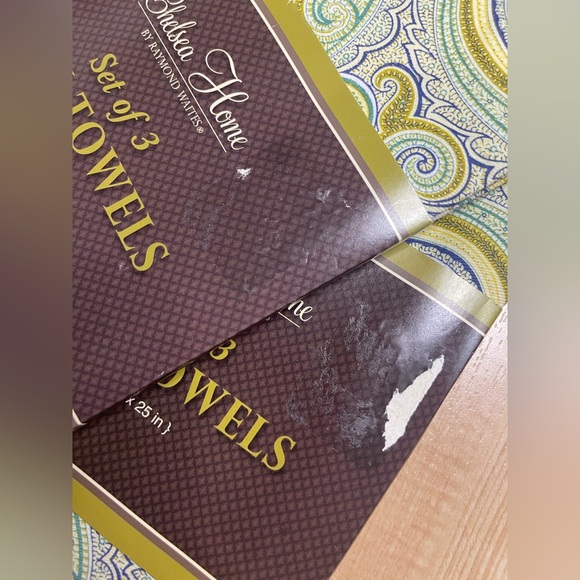 Chelsea Home by Raymond Waites （set of 3）X2 Dish Towels - Picture 3 of 7